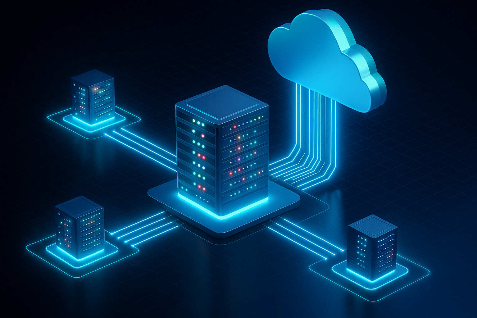 Ilustración de computación en el borde (Edge Computing)