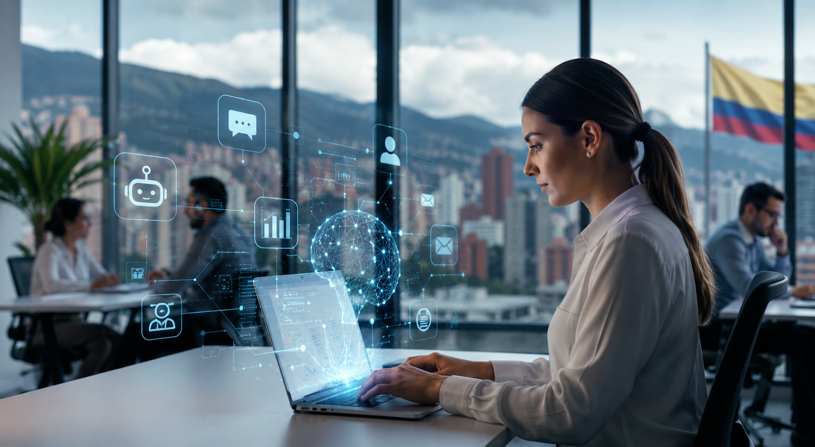 Adopción de IA generativa en el sector empresarial colombiano