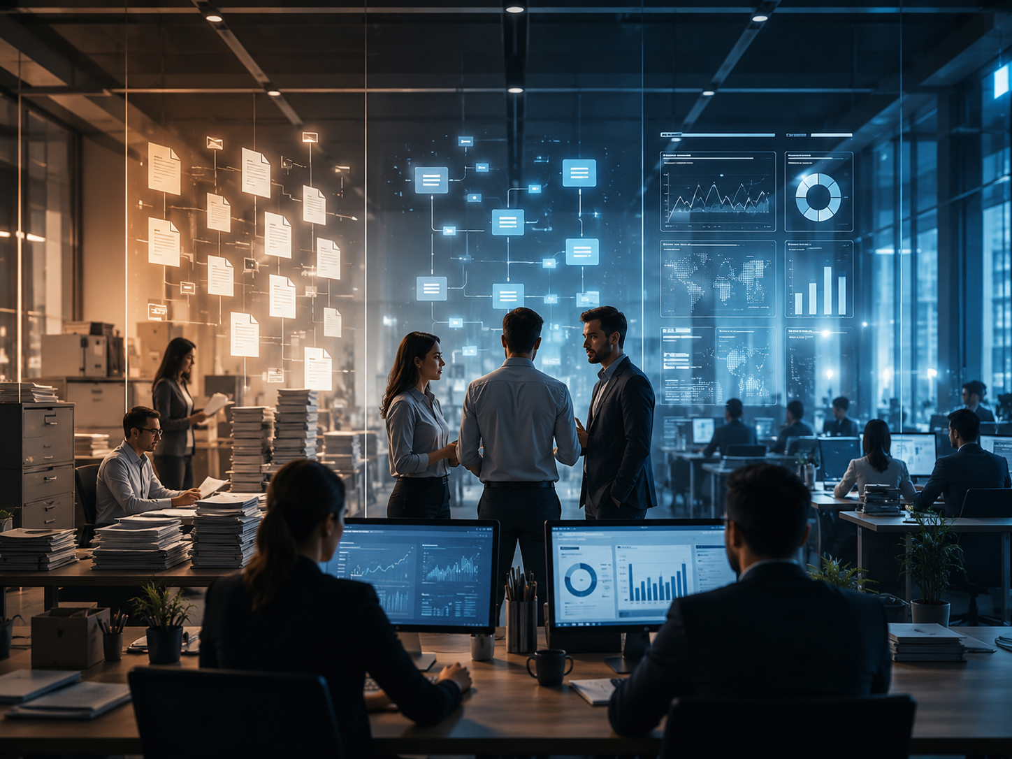 Niveles de madurez tecnológica: Digitalizar, Automatizar, Transformar